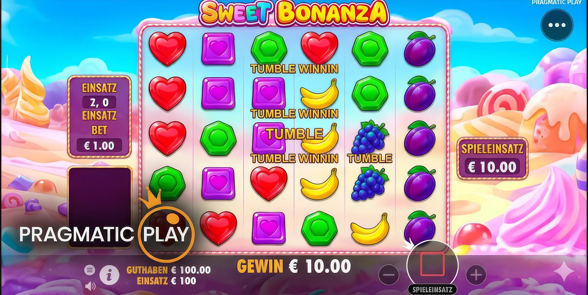 Screenshot von Sweet Bonanza